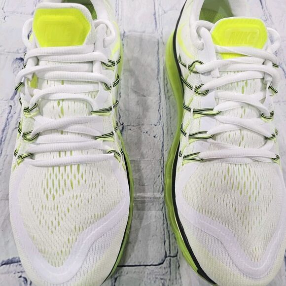 Nike Air Max 2015 MENS SIZE 10 Running Shoes White Volt Green 698902 107 - Picture 7 of 14